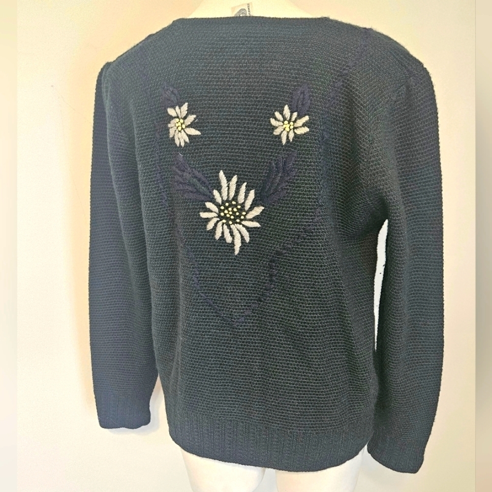 Petressa Pure New Wool Embroidered Size 40 Vintage - Picture 4 of 10